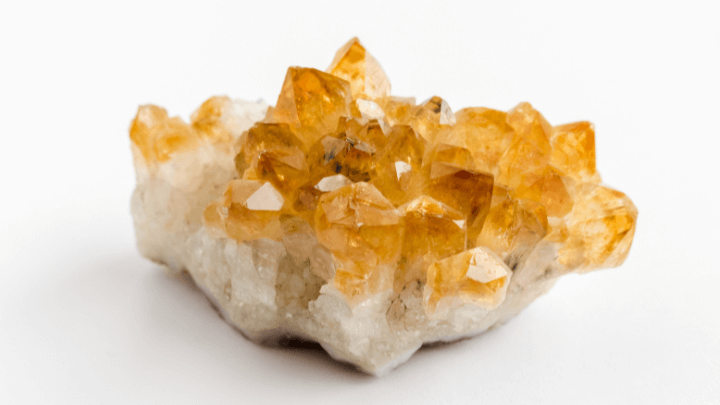 Citrine crystal cluster