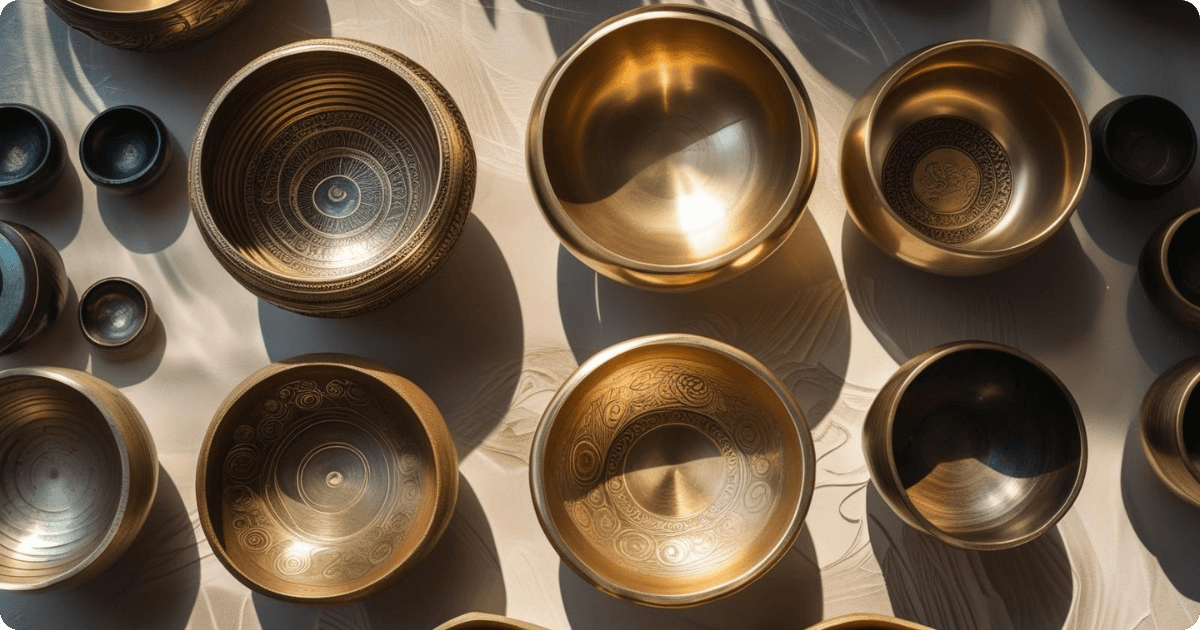 Learning how to play singing bowls