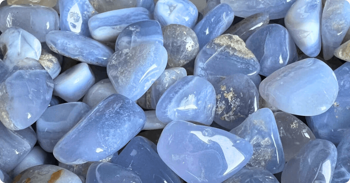blue lace agate crystals