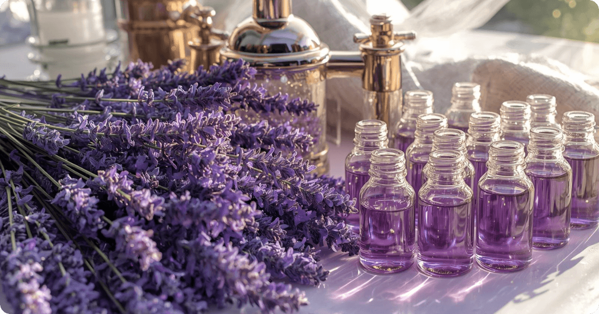 lavender oil ready for distillation