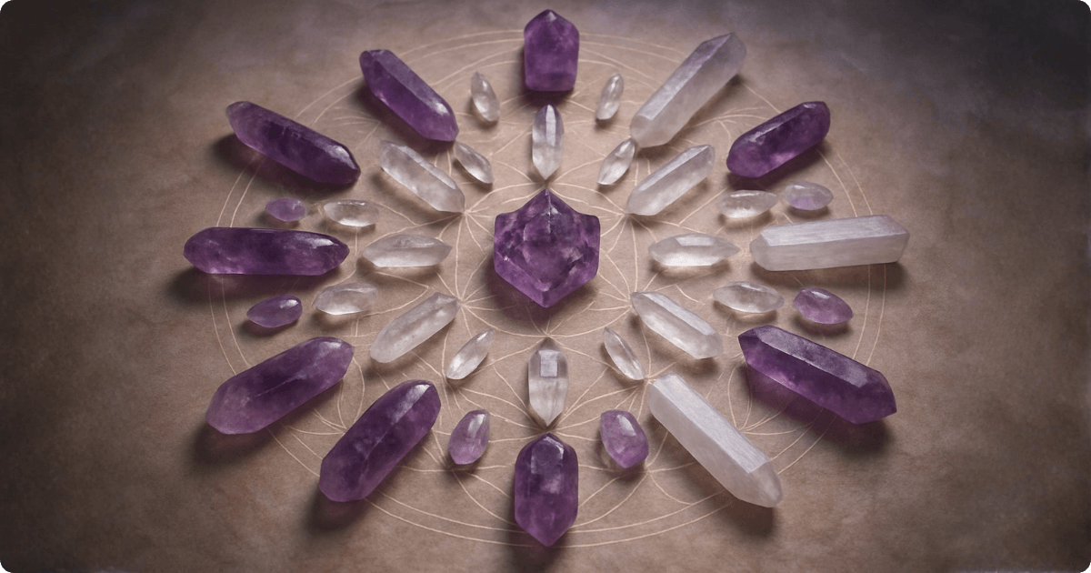 sacred geometry crystal grid
