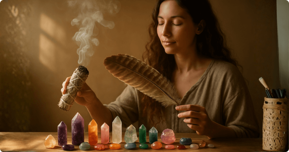 smudging crystals