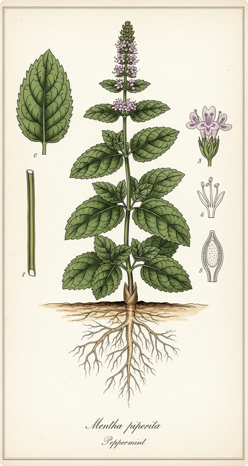 peppermint plant system