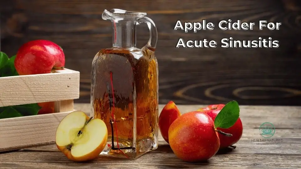apple cider for acute sinusitis
