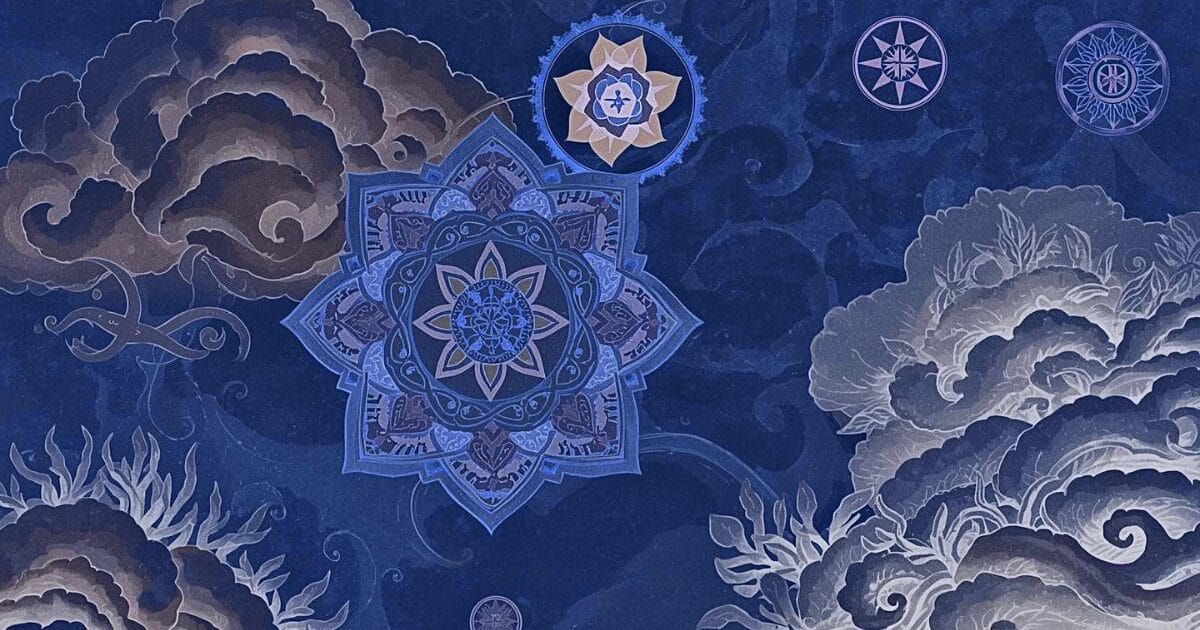 The vata dosha formed of elements ether (space) and air.