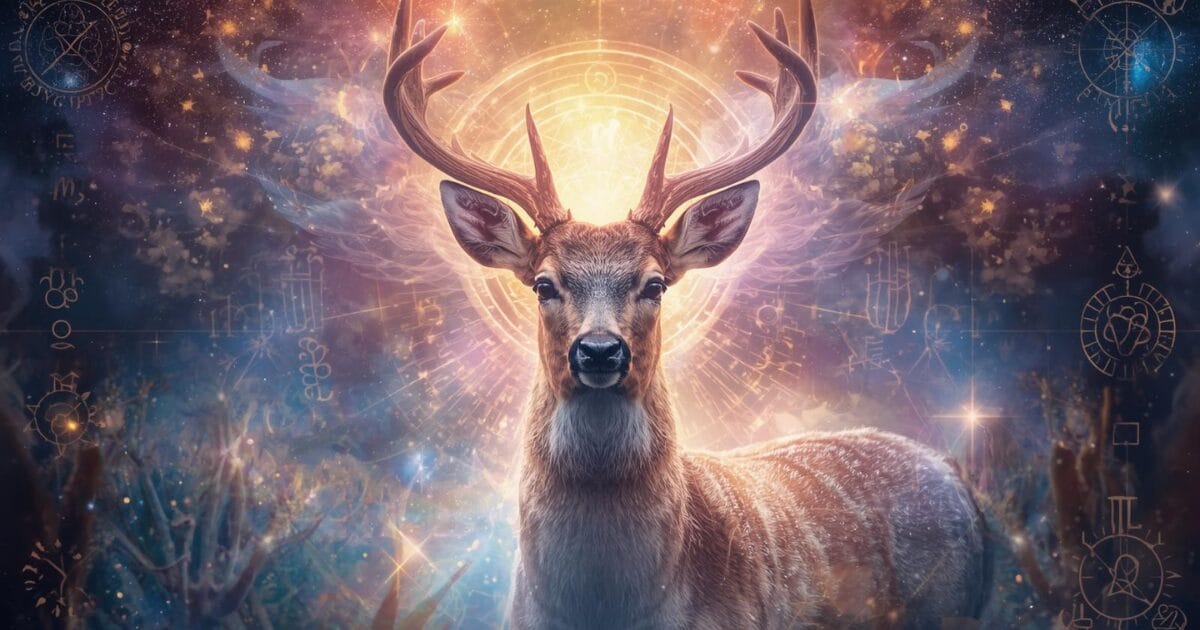 The deer spirit animal symbolizes gentleness, kindness, intuition, innocence, and grace, but also strength, resilience, and determination. 