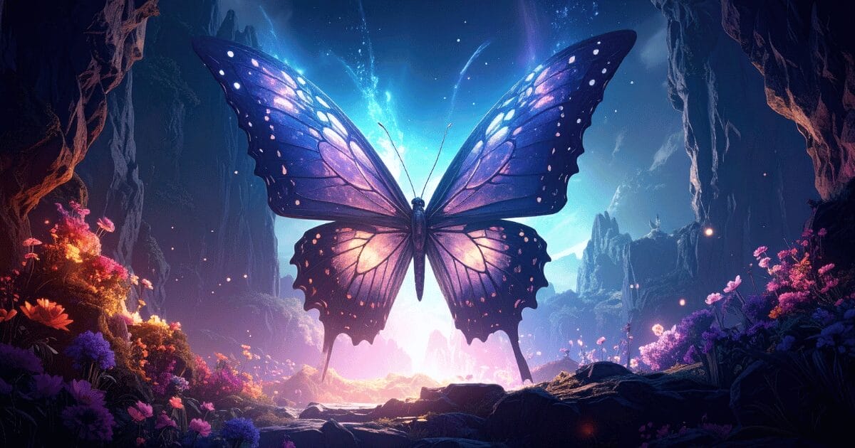 what do purple butterflies symbolize