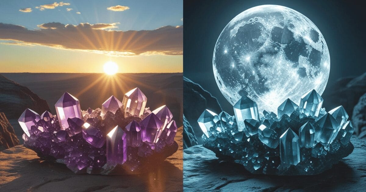 Use the sunlight and moonlight for cleansing