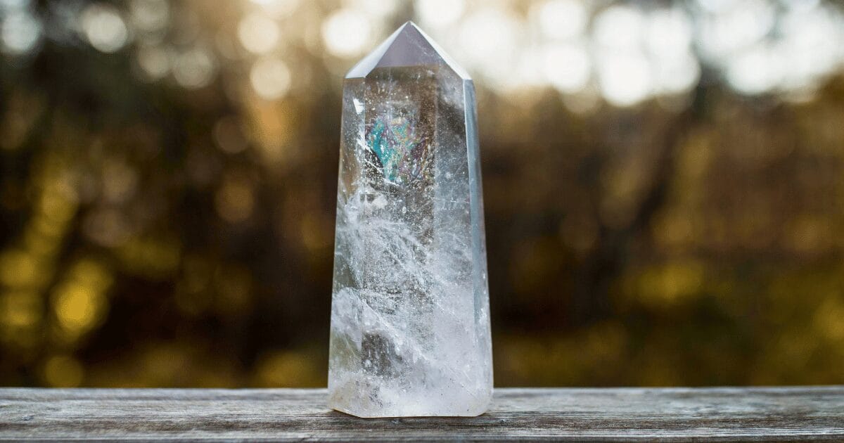 clear quartz crystal