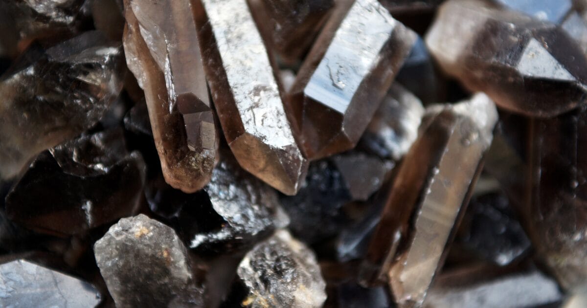 smoky quartz crystal