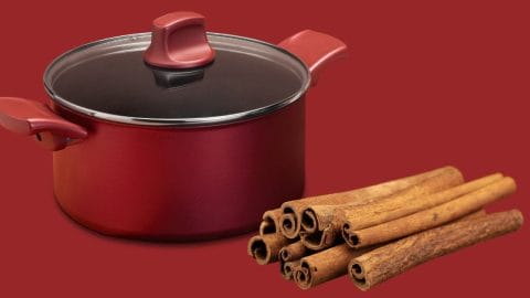 cinnamon and saucepan