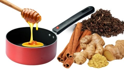 cinnamon, ginger, honey, green tea