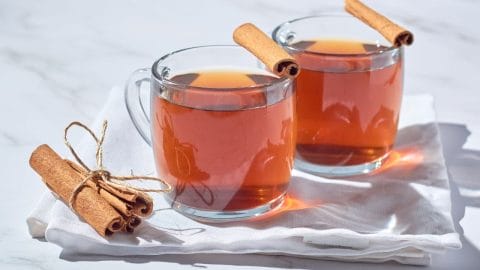 cinnamon water served