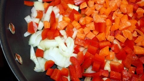 pepper, carrot and onion