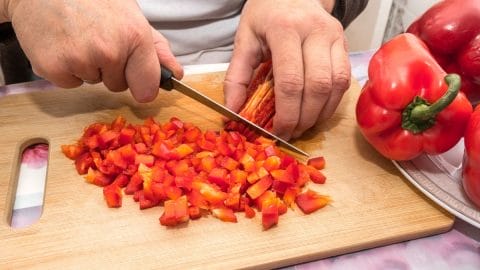 preparing pepper