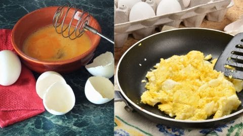 scramble the eggs