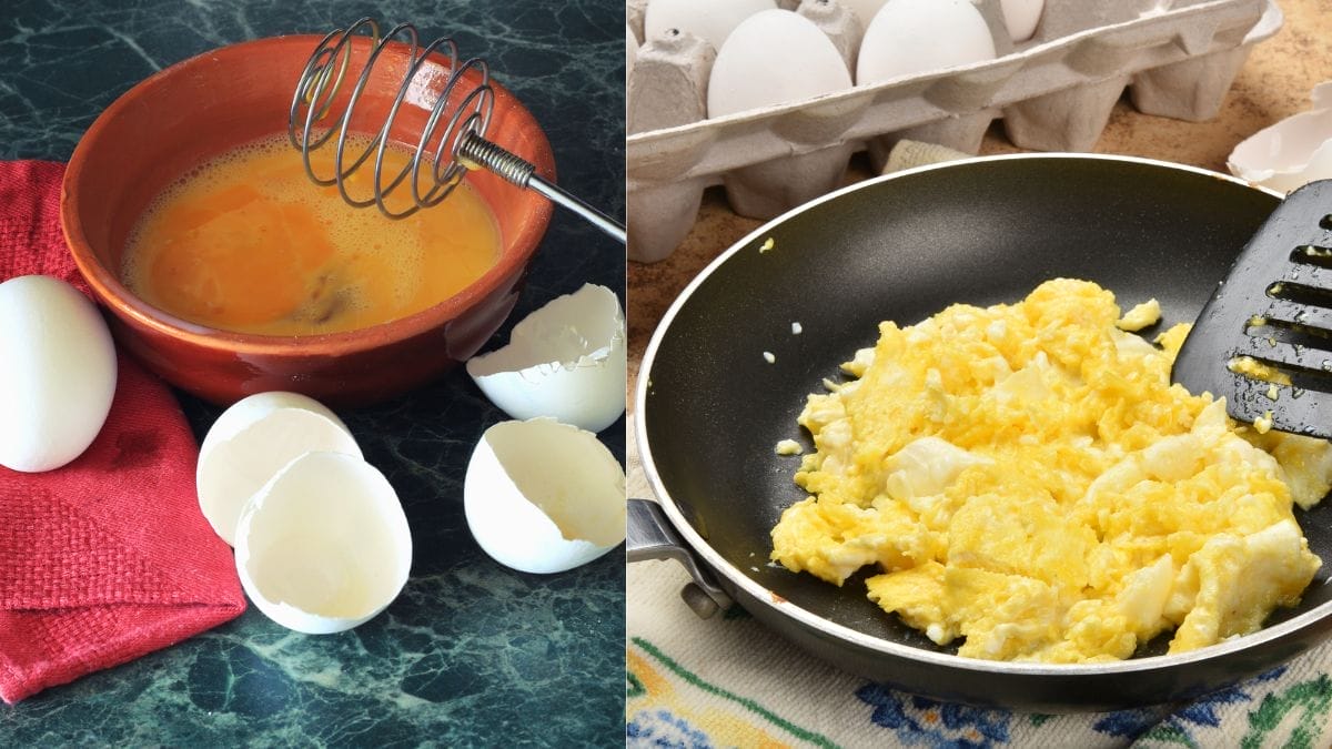 scramble the eggs