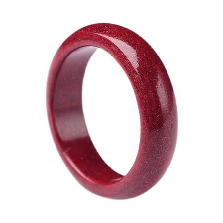 ZPAQI Feng Shui Cinnabar Ring for Men Women Feng Shui Ring for Wealth and Protection