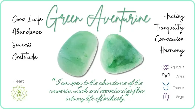 Green Aventurine Crystals for Love