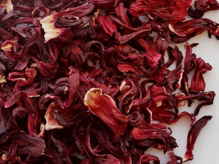 Hibiscus Flower Petals Organic Dried Cut ~ Hibiscus Sabdariffa ~ 100% Premium
