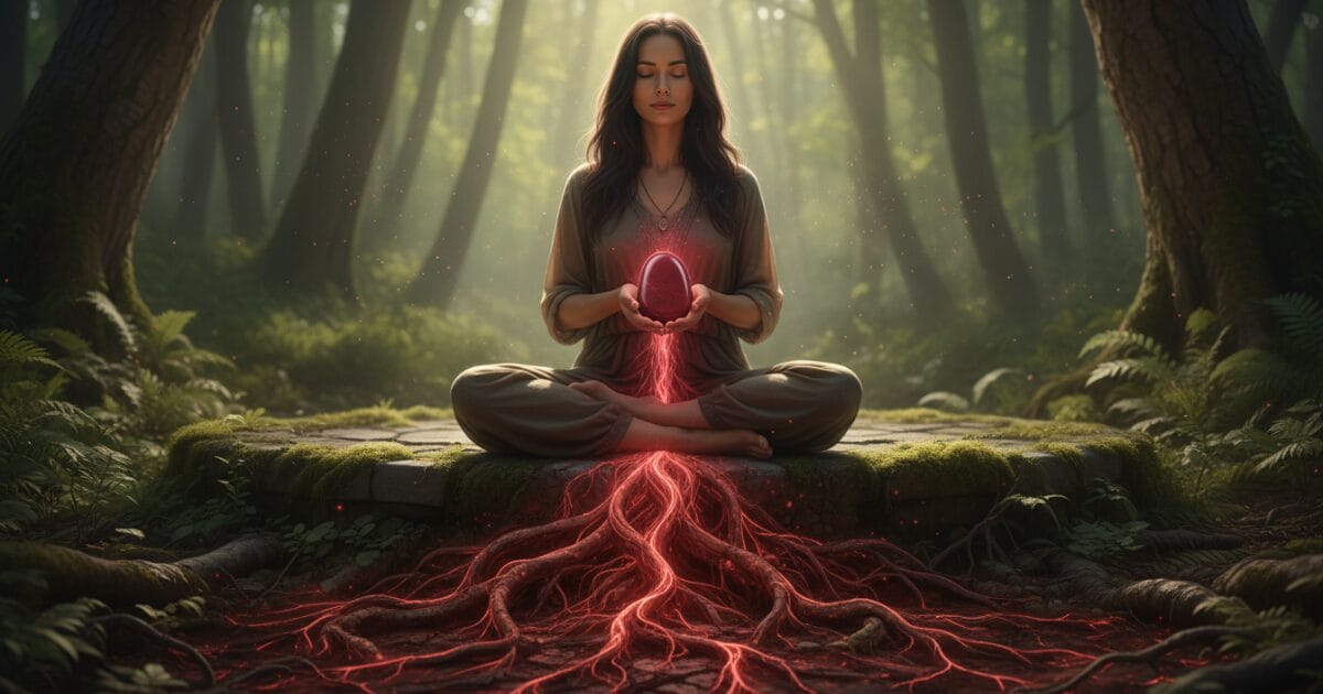 grounding the root chakra with red jasper