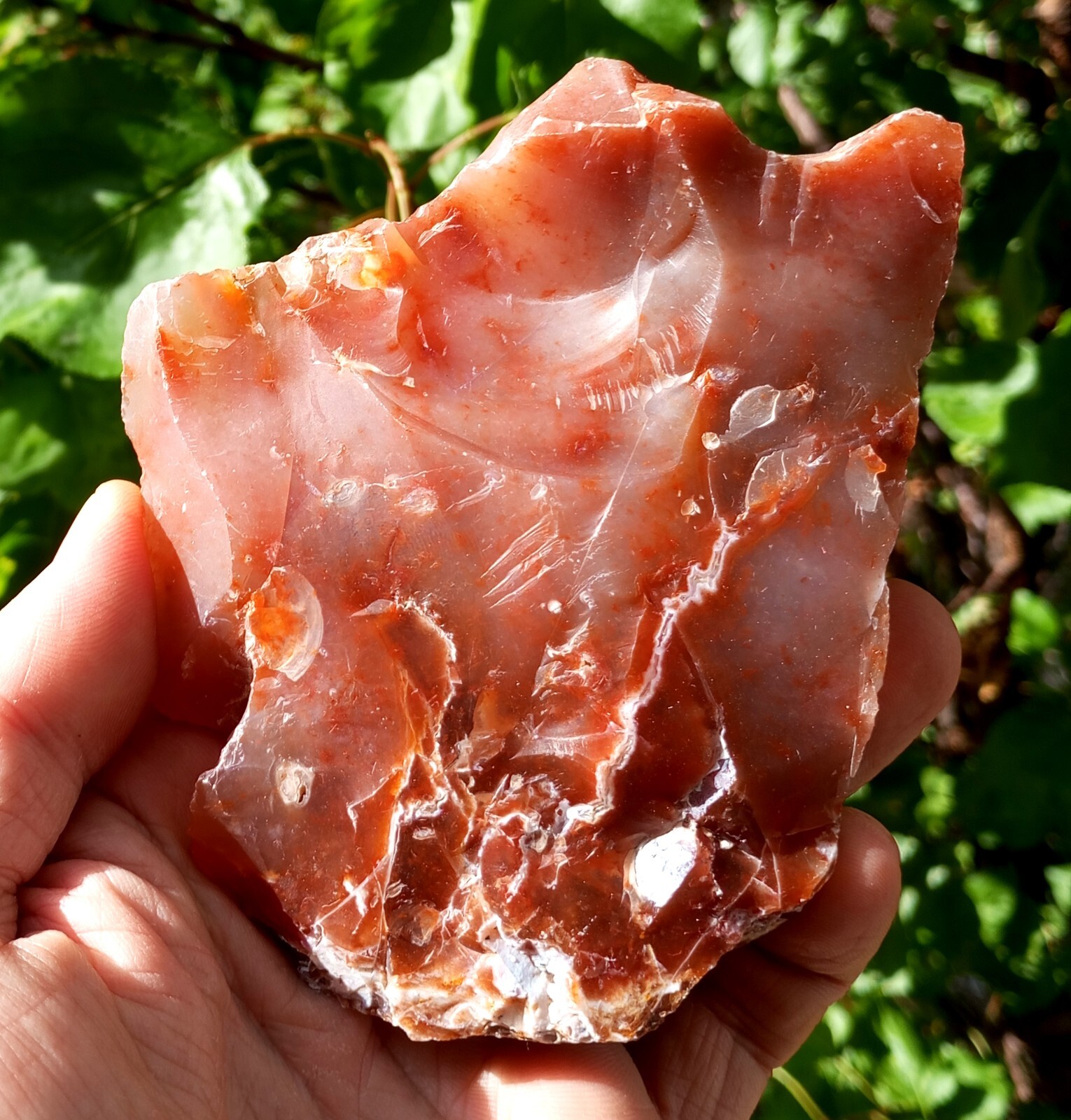 Raw Red Chalcedony