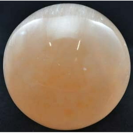 2 - 3 Orange Selenite gazing ball