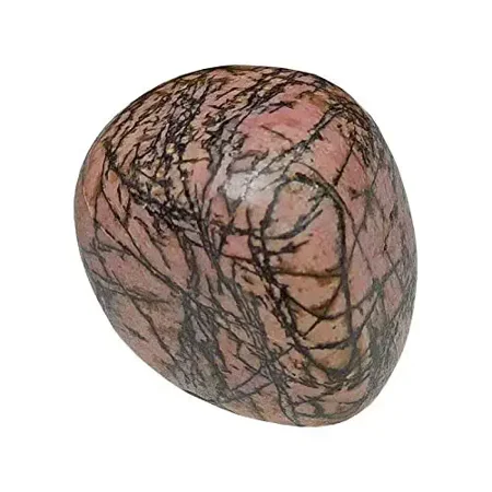 Aldomin๏ฟฝ Natural Rhodonite Healing Crystal Tumble Stone (30 To 40 Gram Pack Of 1 Stone)