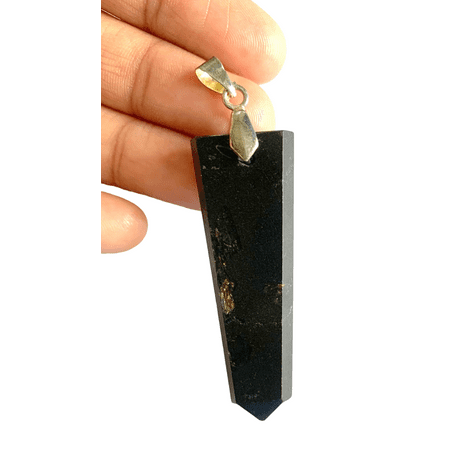 Black Tourmaline Pendant Crystal Healing Fashion Jewelry Gift Wellness Energy