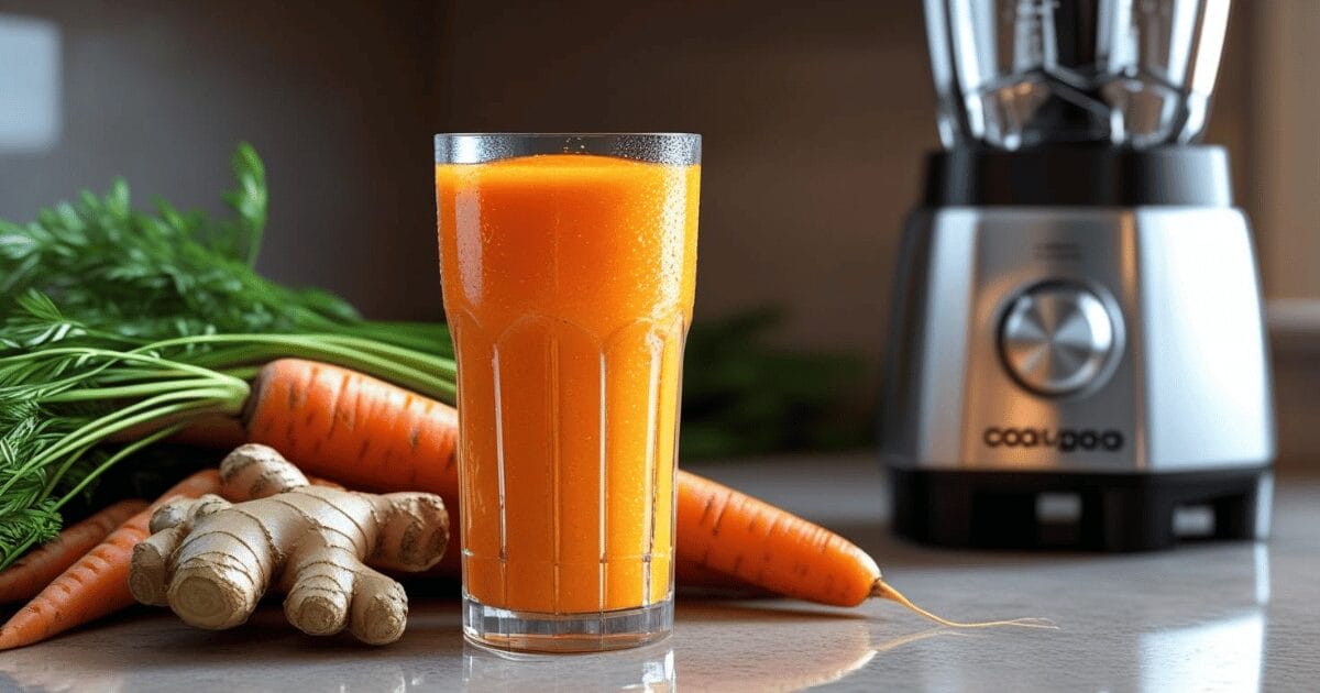 carrot ginger home-based juice cleanse detox