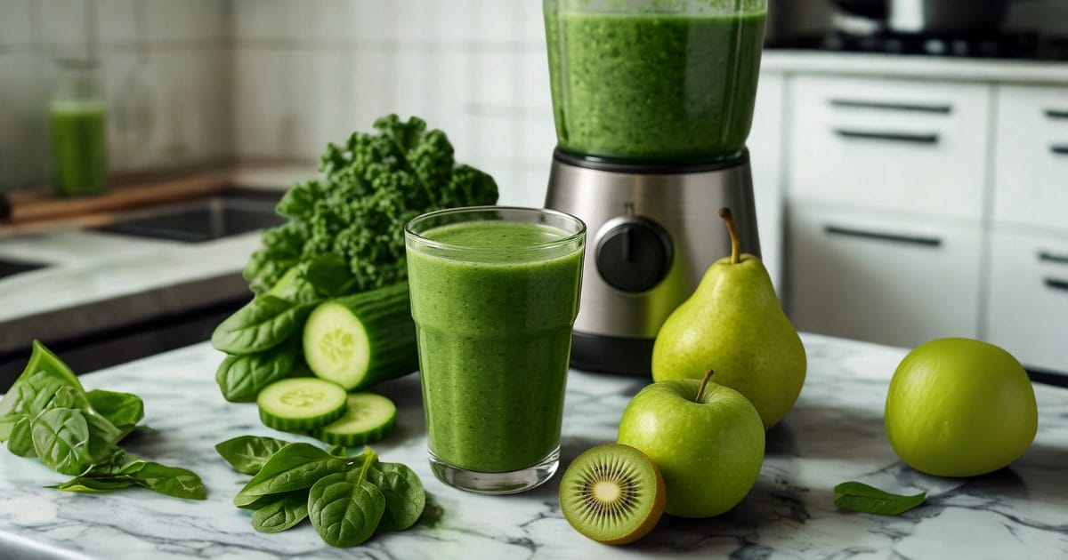 green smoothie cleansing detox drink