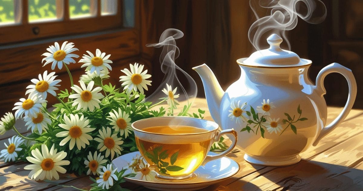 lose weight with chamomile tea