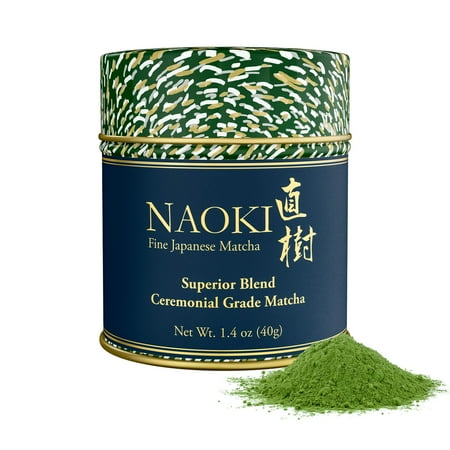Naoki Superior Ceremonial Matcha Blend – Authentic First Harvest Japanese Ceremonial Grade Green Tea Powder from Uji, Kyoto (40g / 1.4oz)