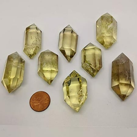 Natural Pure Smoky Citrine. Double terminated Healing Crystal. Manipura Chakra. Solar Energy. Attracts Wealth Abundance. Chakra Cleaning Metaphysical Meditation Crystal. Spiritual
