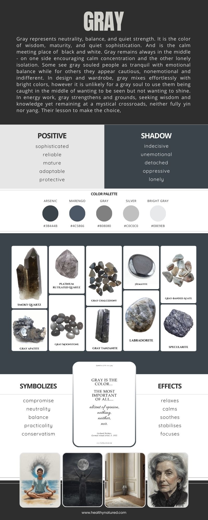 What Does The Color Gray Symbolize Infographic
