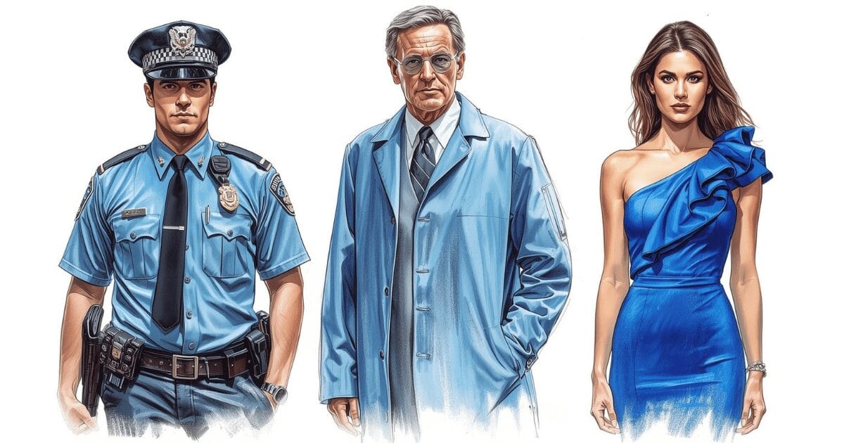 blue is the color we trust, the color we wear to convey dependability, ands the color when we want to be seen and heard