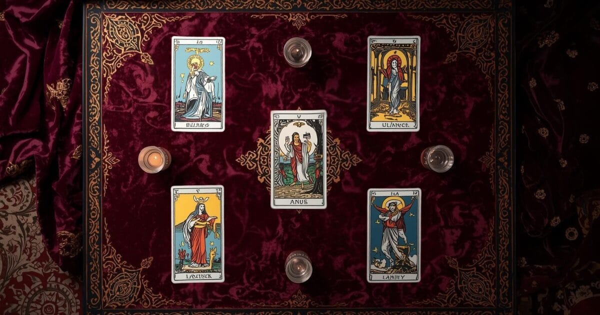 Five Card Cross Tarot Spread - Healthy Natured