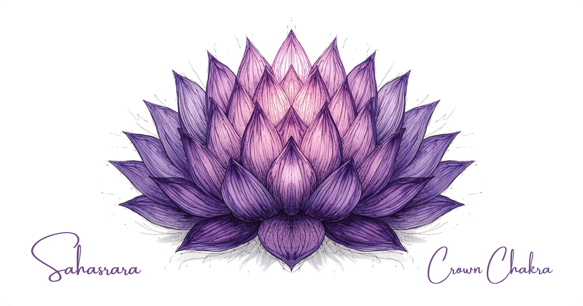 sahasrara the crown chakra associates with the color violet