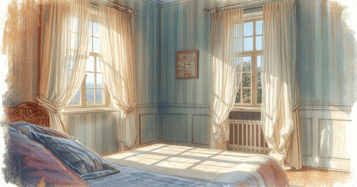 a well aired bedroom