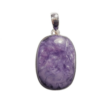 Charoite Sterling Silver Pendant