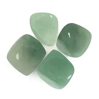 DEVAMA THE DIVINE Original Green Aventurine Stone Tumble - Natural Green Crystal Stones Tumble for Money Prosperity Abundance Good Luck Wealth Motivation Manifestation and Meditation - 4 Piece