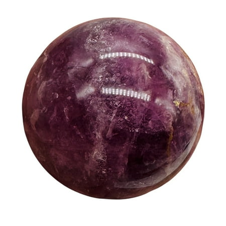 Lepidolite Purple Mica 134g Sphere | 1 3/4 in | Purple White | 1 Specimen |
