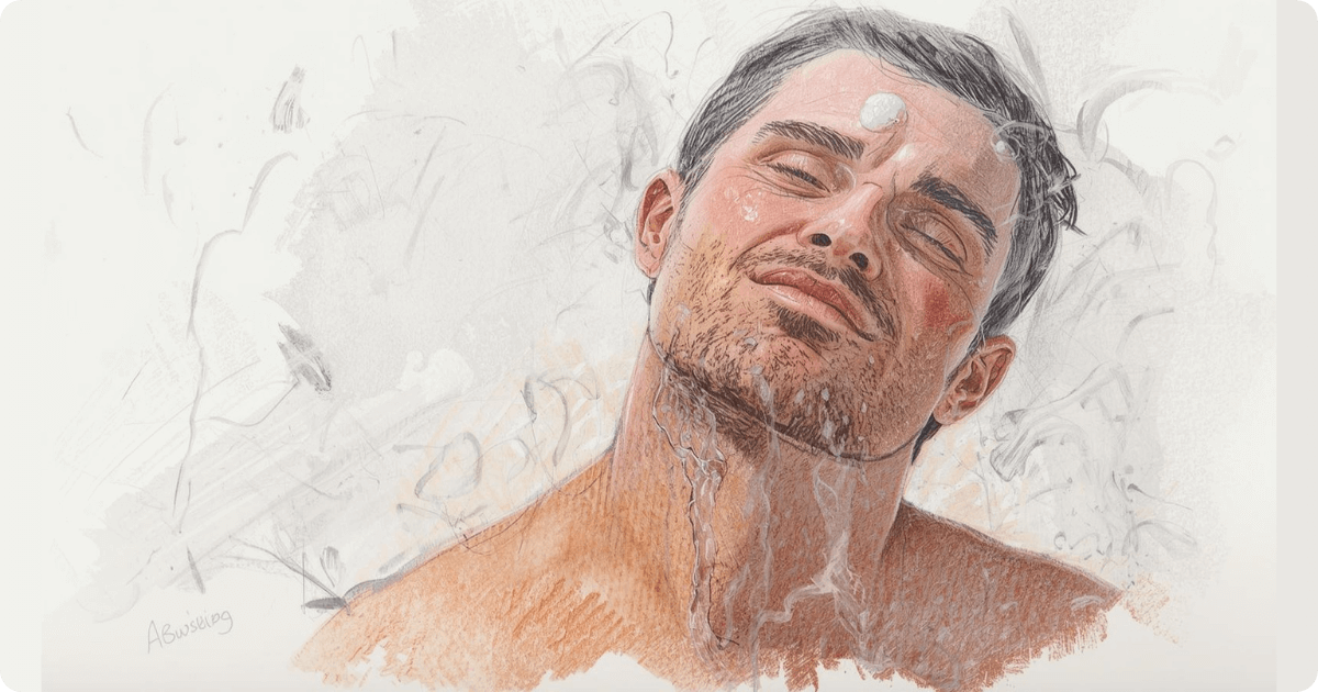 steam from the shower helps relieve congestion