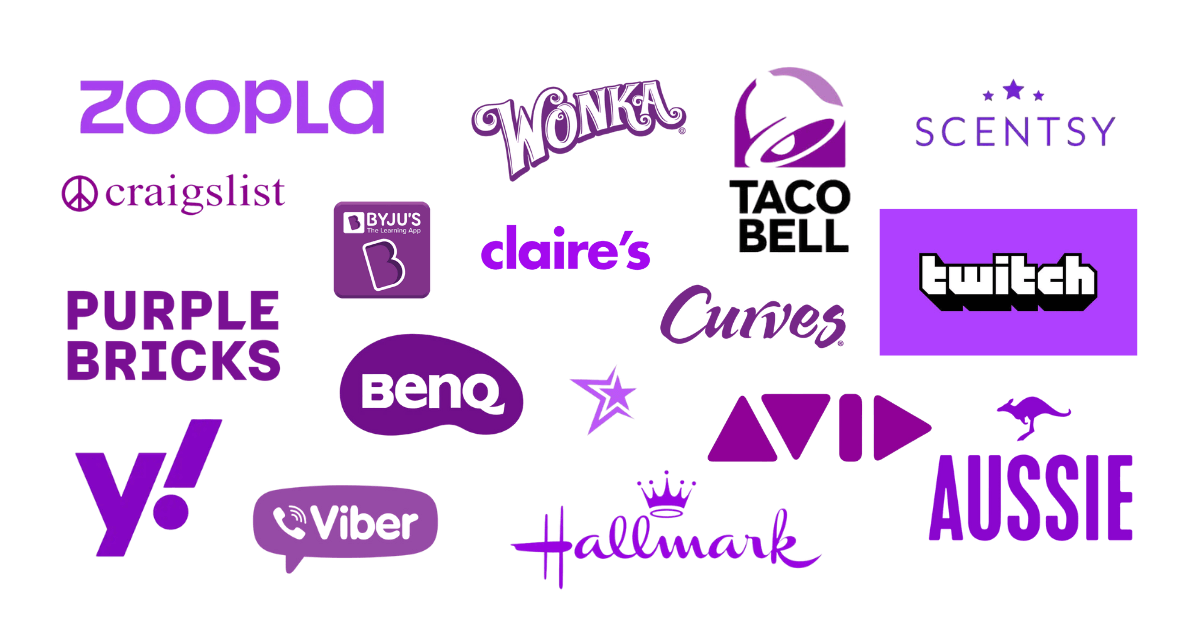 violet logos and branding