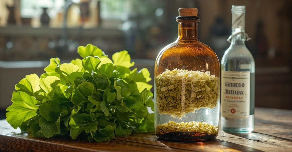 Ginkgo Biloba Herbal Tinctures Improves memory, cognitive function, and vertigo