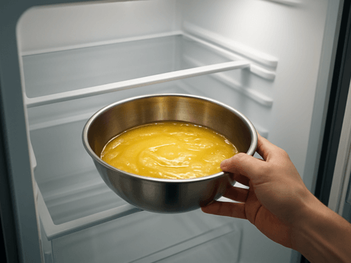 fast chill the mango butter mix