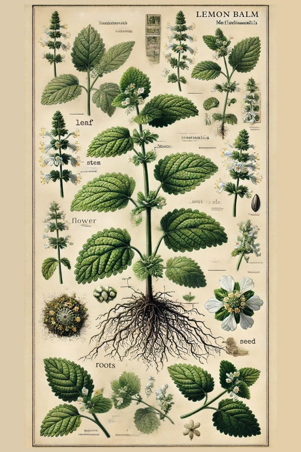 lemon balm infographic