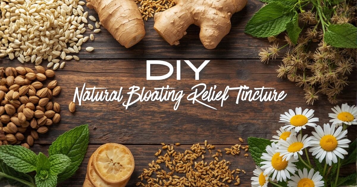 DIY Natural Bloating Relief Tincture