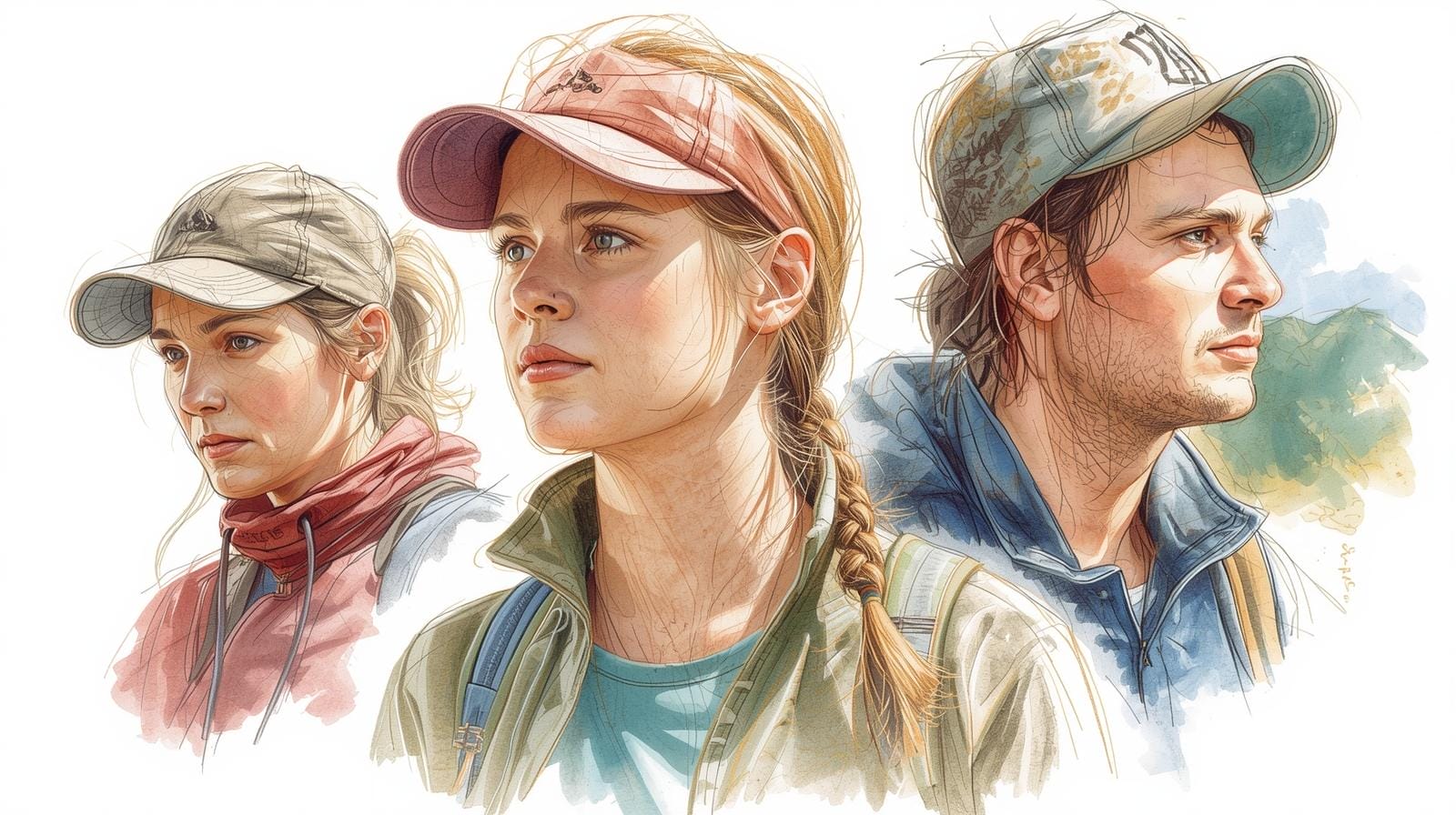 a traveller, a sportswoman, a person in naturer