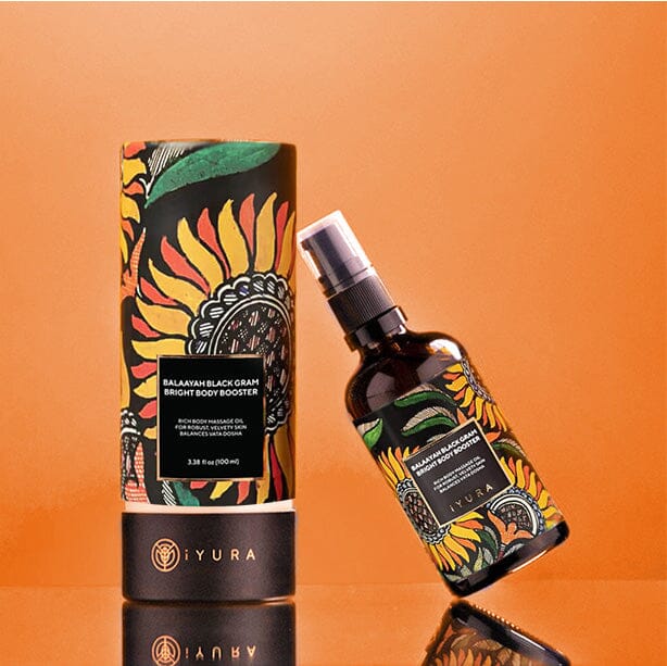 Balaayah Black Gram Body Booster: Body Massage Oil for Dry, Aging Skin - In 7 Different Indulging Aromas!